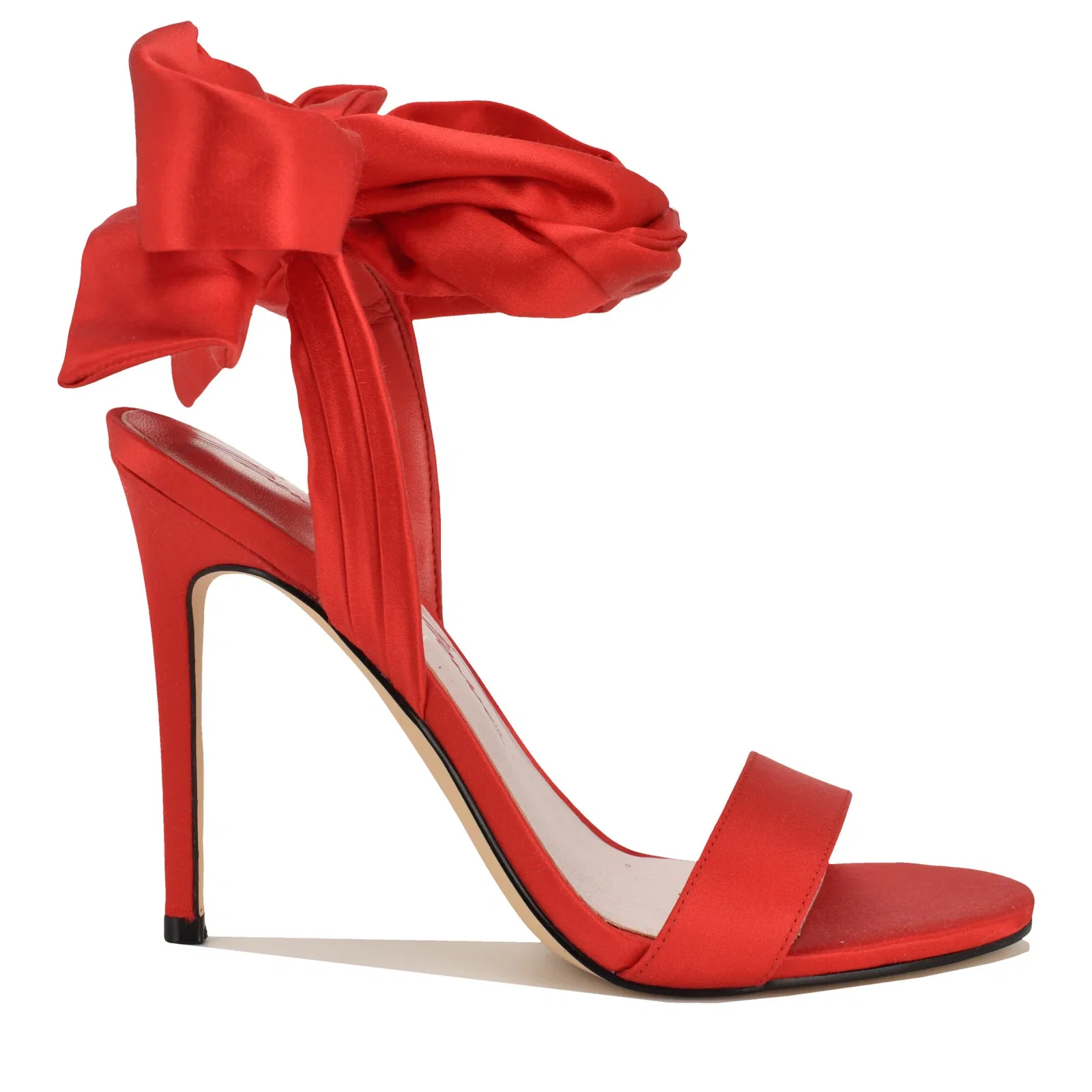 Image of Marilyn Monroe Mmonroe Ankle Wrap Satin Sandals