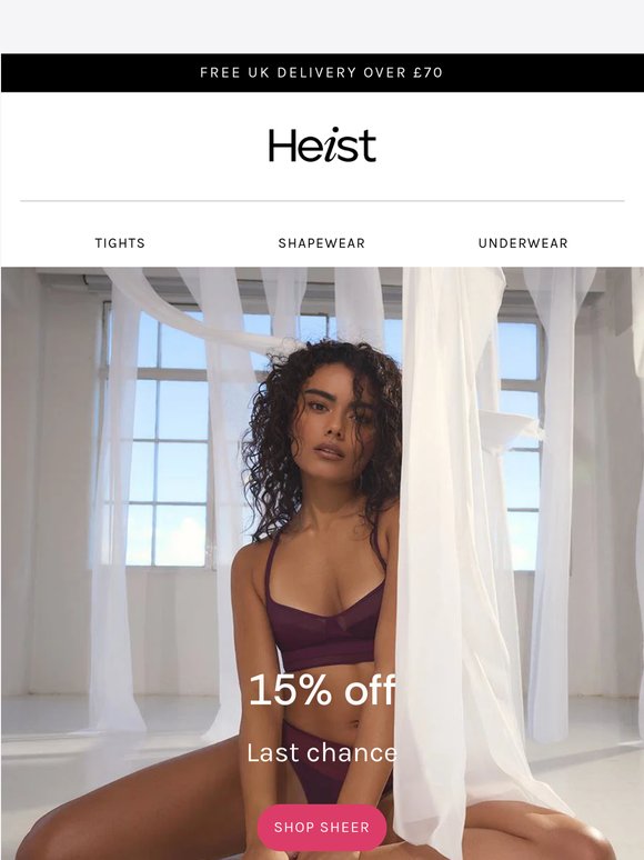 LAST CHANCE: 15% OFF