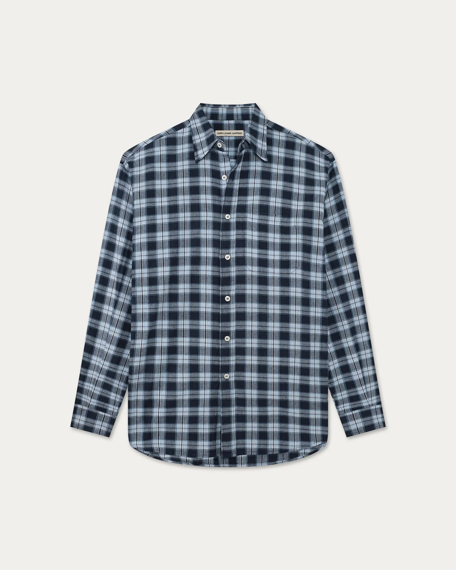 Image of Relaxed Madras Shirt in Shadow