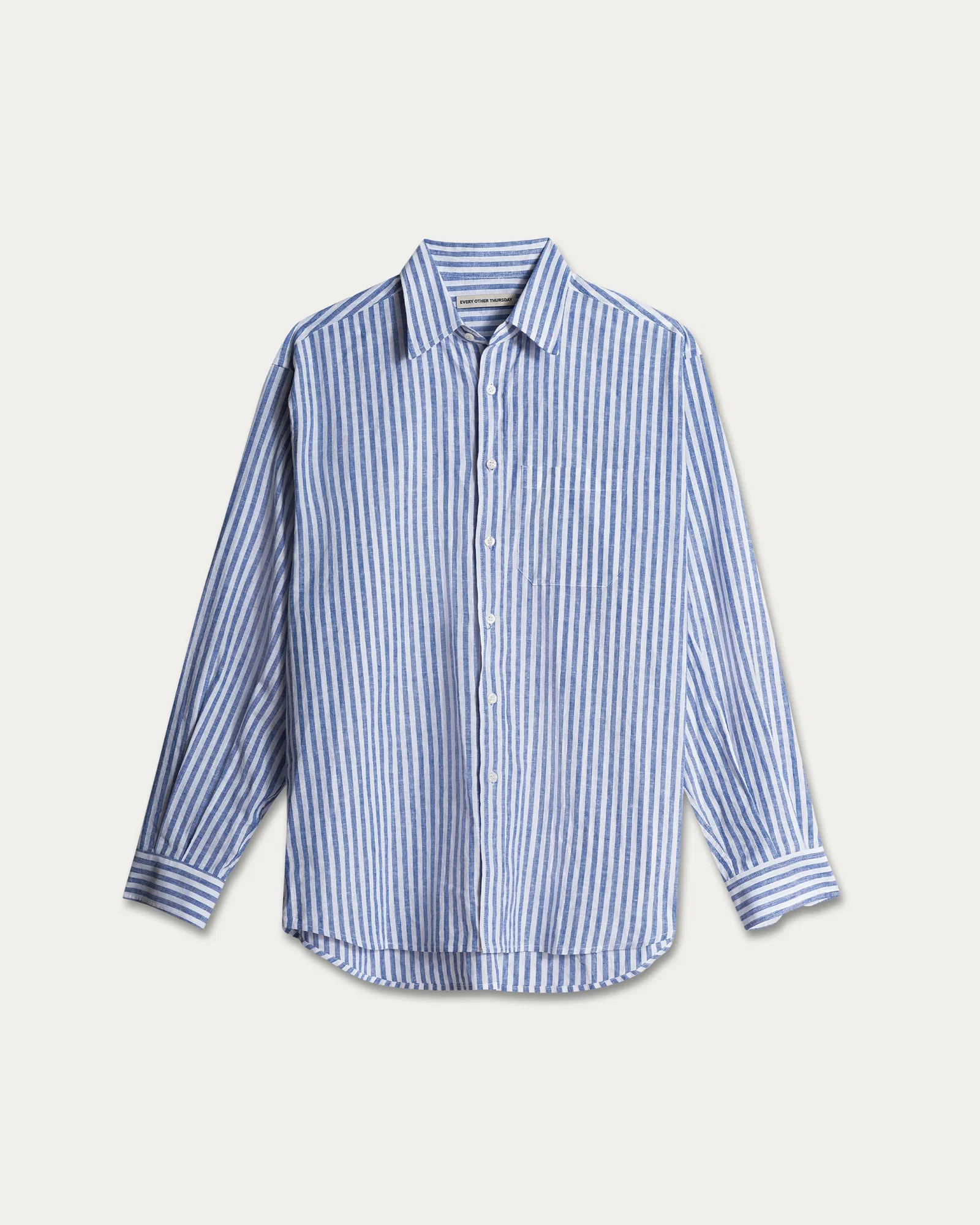 Image of Linen Relaxed Dress Shirt