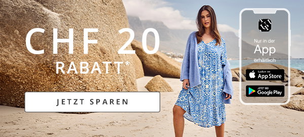 CHF 20 Rabatt auf Deine Bestellung in der App