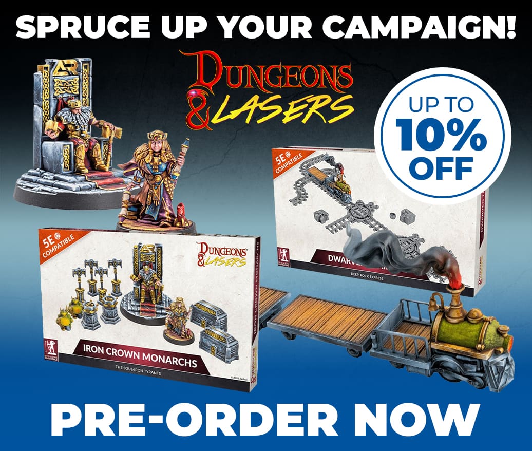 Pre-Order The Latest Dungeons And Lasers Now
