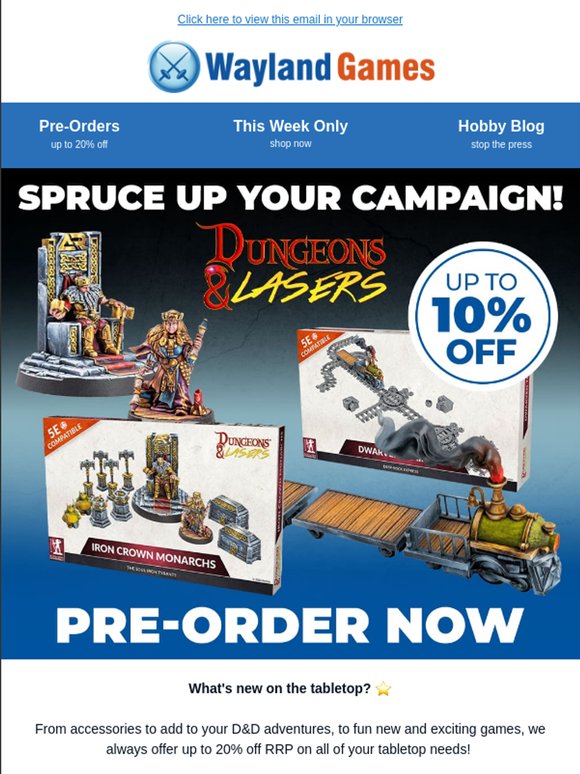 What's New On The Tabletop?