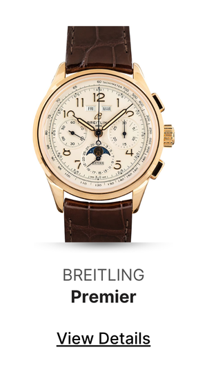 Pre-Owned Breitling Premier B25 Datora 42 18k Red Gold