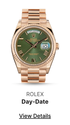 Pre-Owned Rolex Day-Date 36 ref 128235 Olive Green Dial