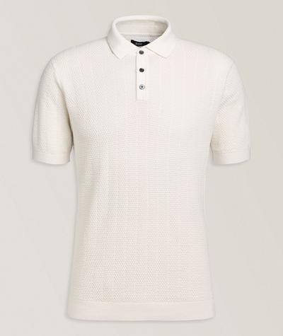 Benson - Pointelle Textured Cotton Knit Polo 