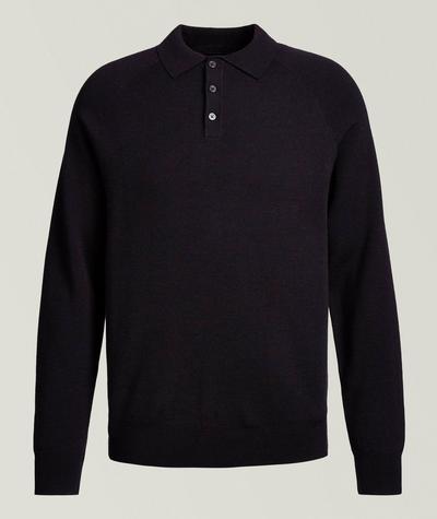 Patrick Assaraf - Double Face Raglan Polo Sweater