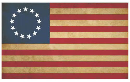 Betsy Ross Tea-Stained Flag 