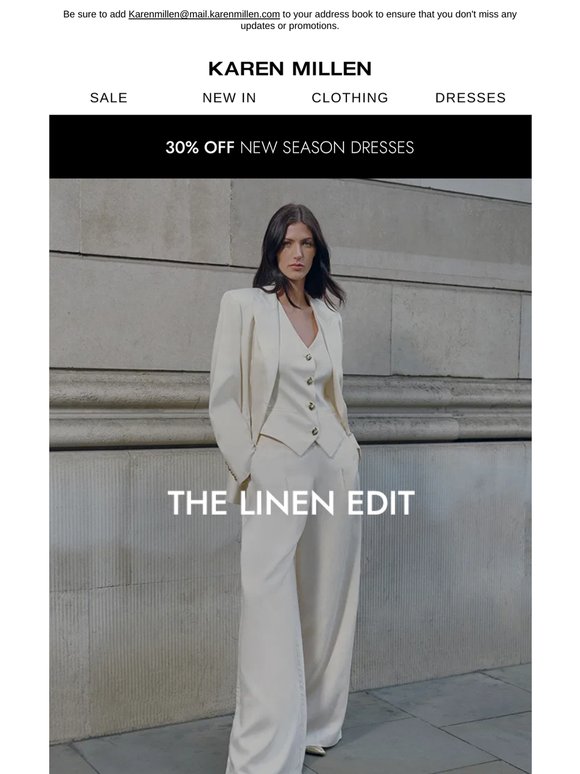A new take on summer linen