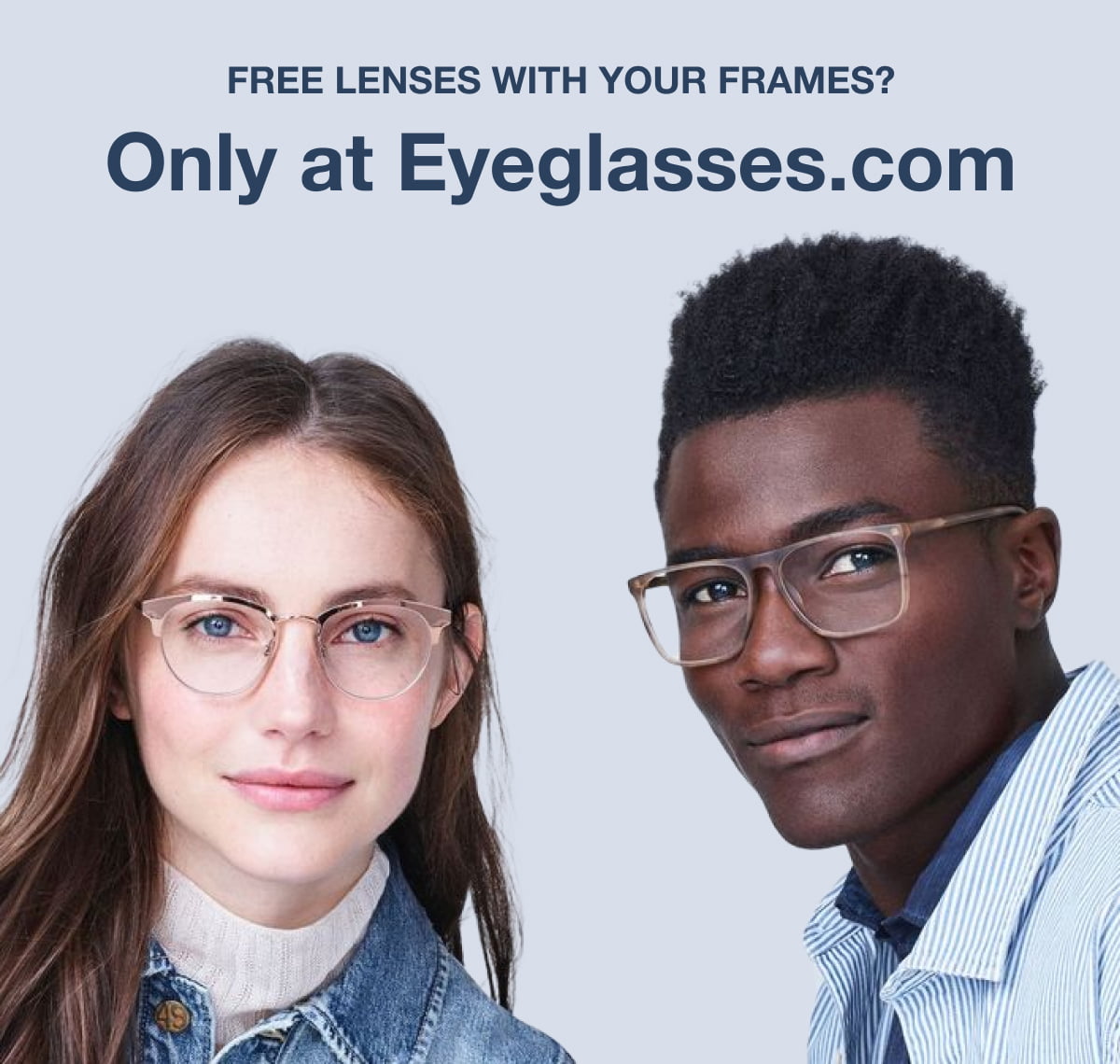 free lenses with your frames? - only at eyeglasses.com