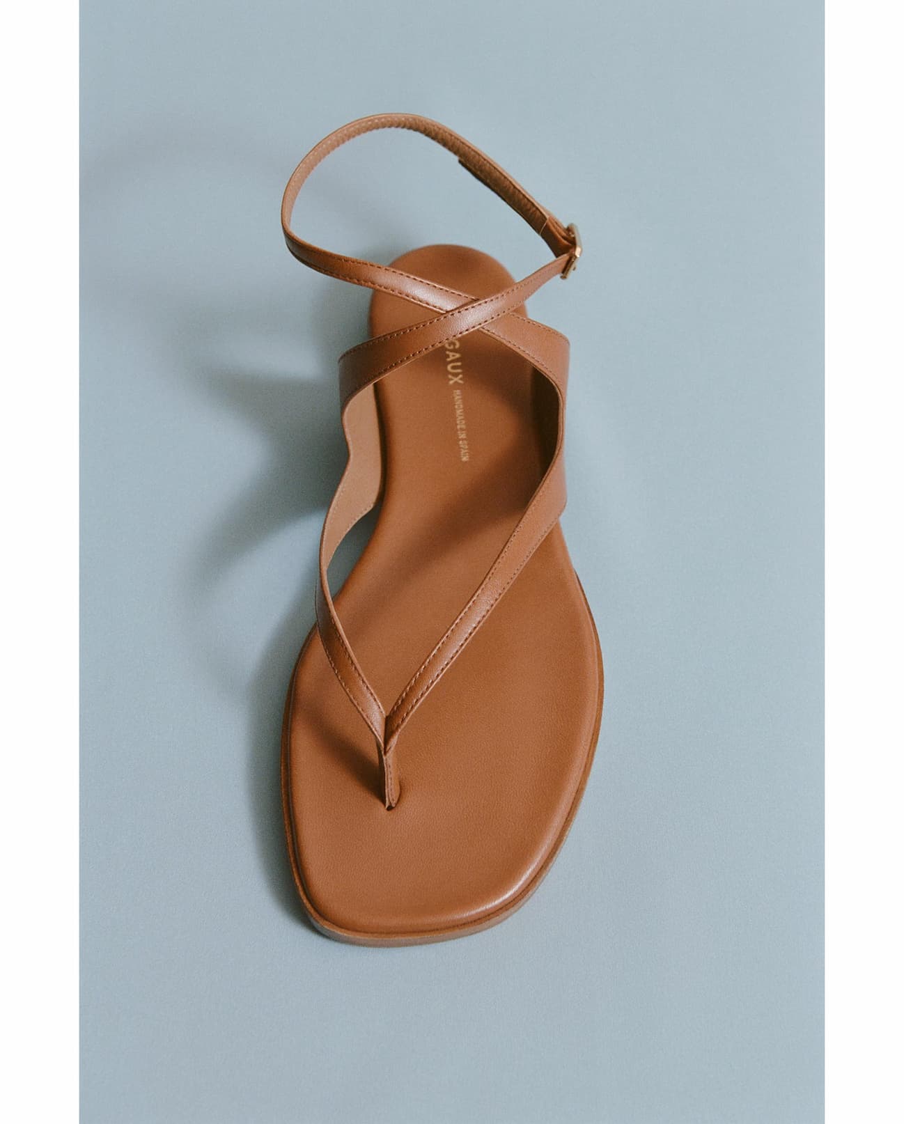 The Palermo Sandal in Saddle Nappa
