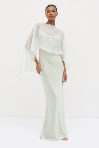 Alaia Organza Cape - Sage