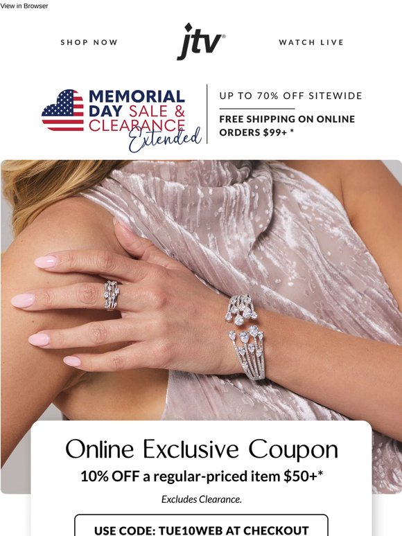 One Day Deal - Shop 10% Off Your Item!