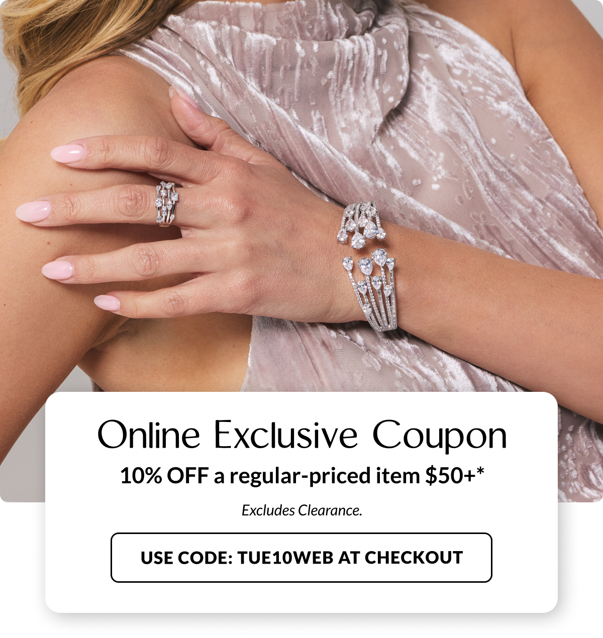 Web Coupon: 10% Off a regular price item $50+ with code: TUE10WEB