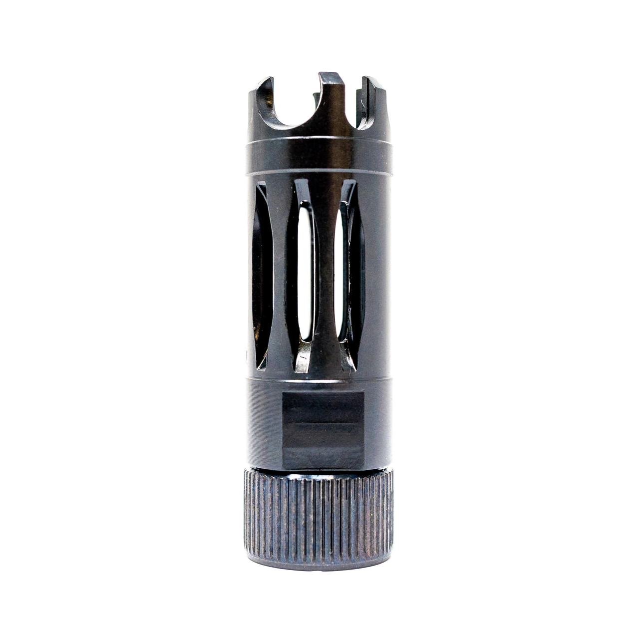 FAXON MUZZLOK® PORTED 5.56 STEEL FLASH HIDER - NITRIDE