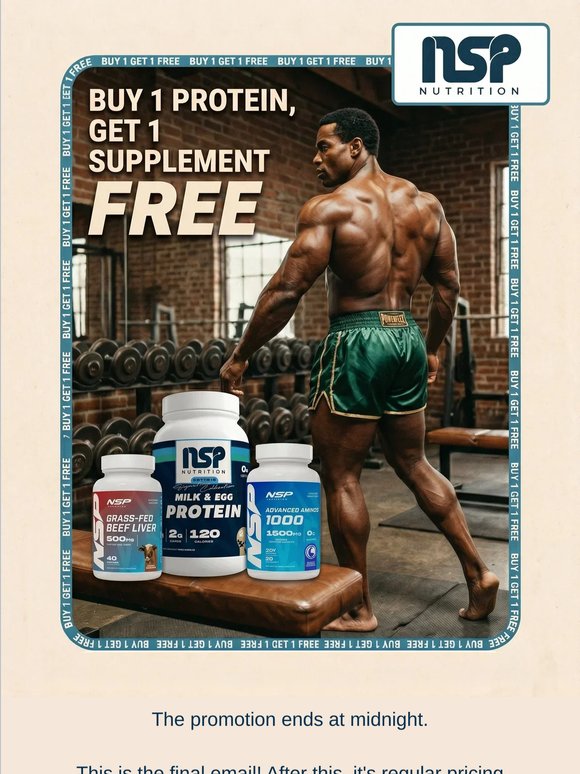 Hours left. Then it's gone. Last chance to claim the free supplement!