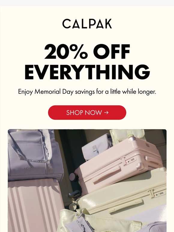 Surprise: 20% Off Sitewide Extended
