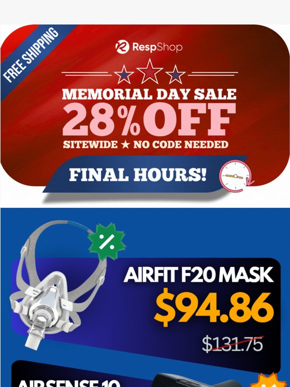 ⏰ Last Hours: Memorial Day End Tonight