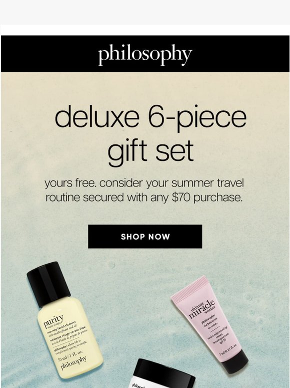 Free Deluxe Summer Travel Set ✈️
