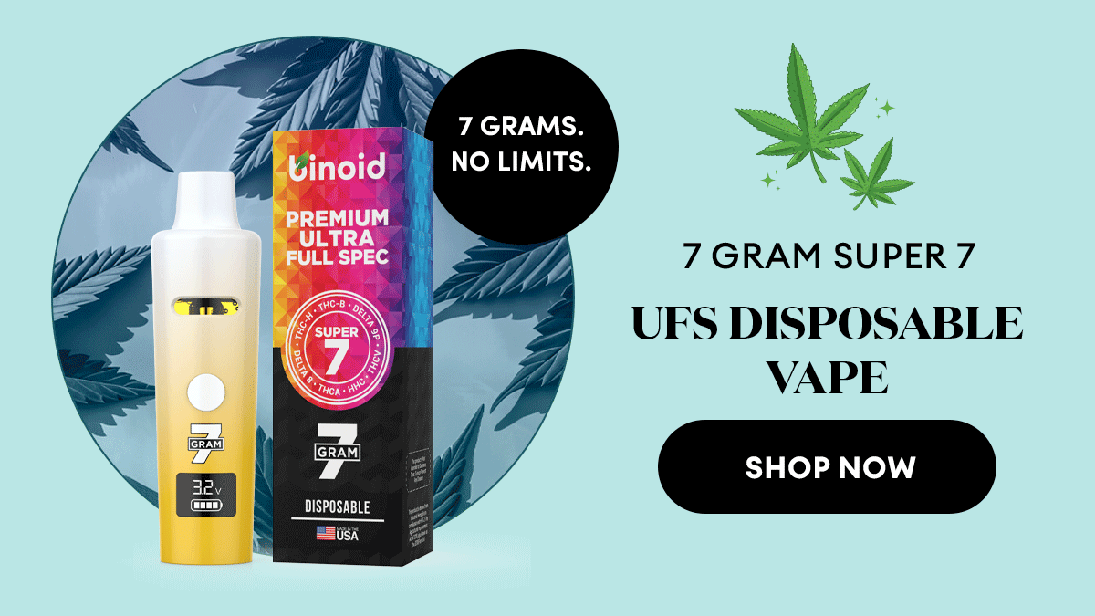 7 Gram Super 7 UFS Disposable Vape | 7 grams. No limits. | Shop Now