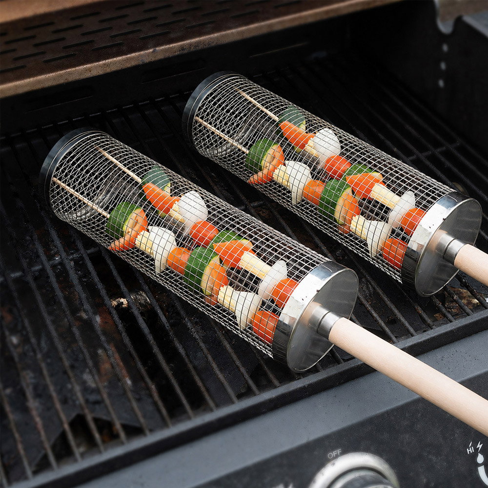 Treat Factory BBQ Rolling Grill Baskets