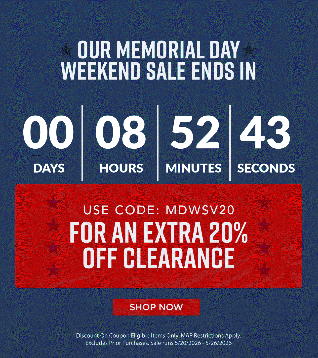 A1 - Memorial Day Savings End Tonight - Shop Now
