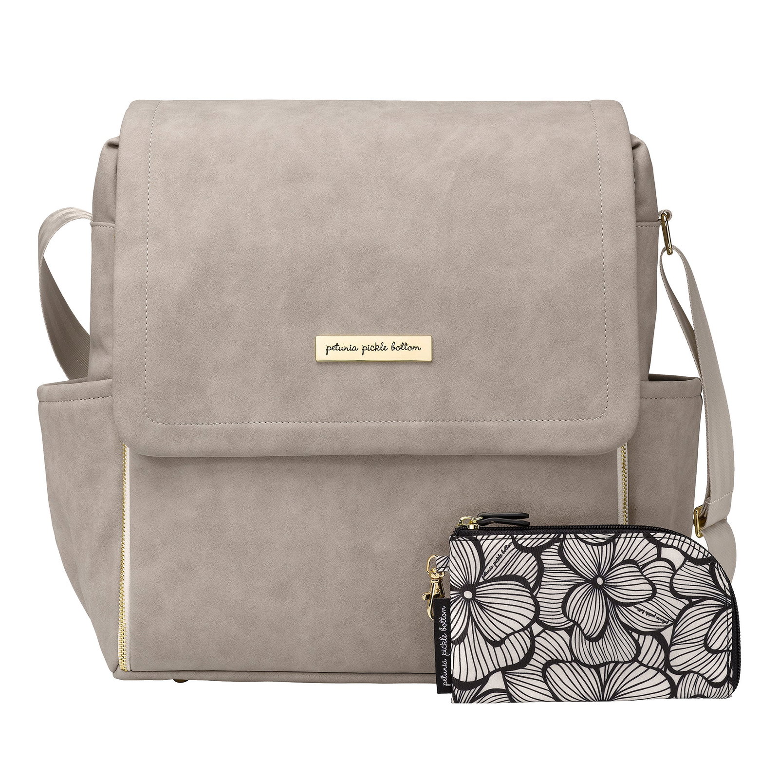 Image of Boxy Backpack in Grey Matte Leatherette