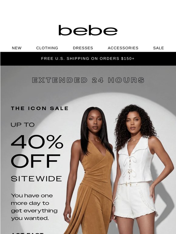 24 Hours Only: Up to 40% Off
