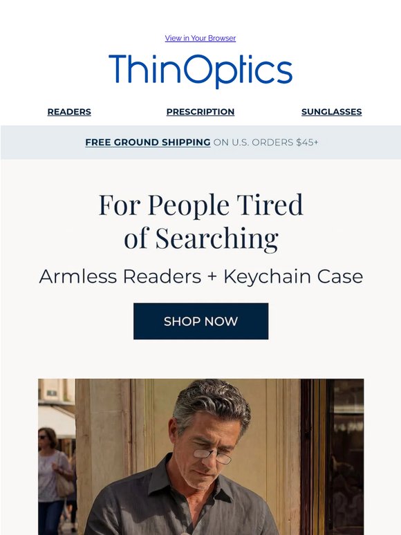 Because losing your glasses is getting old