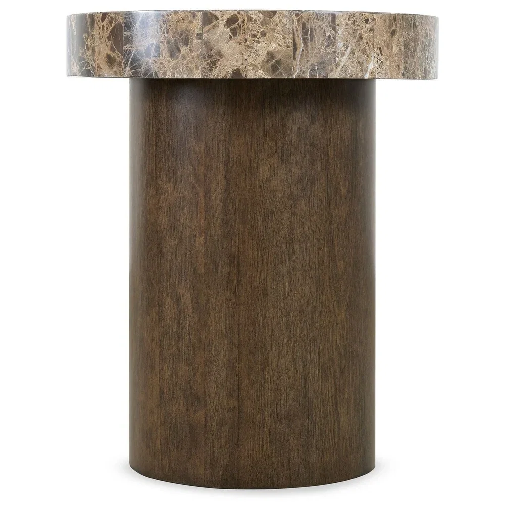 Image of Fusion Round Dark Stone Side Table