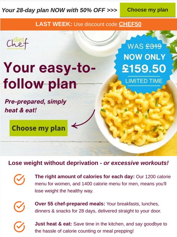 Don't miss 50% OFF your 28-day plan 🙌