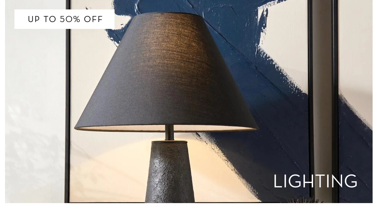 Shop lighting, up to 50% off
