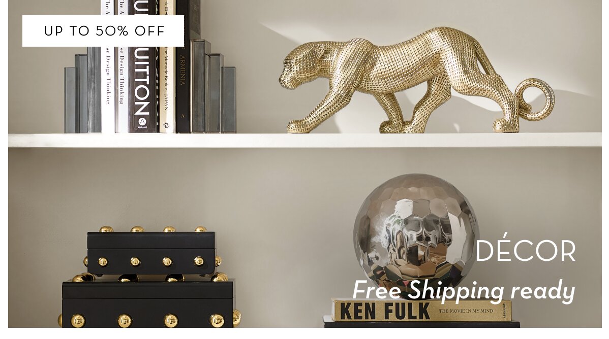 Shop decor, up to 50% off