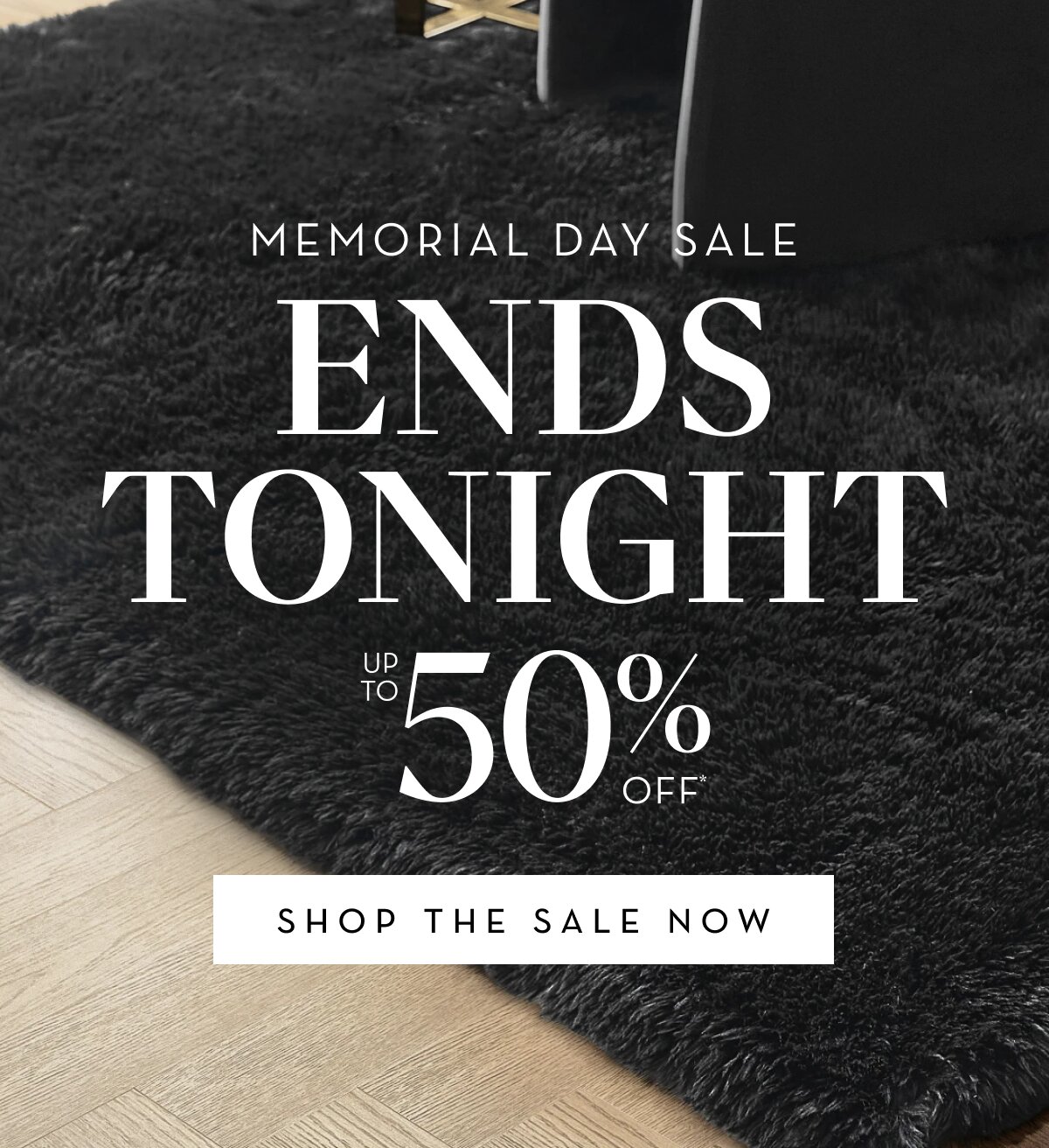 The sale ends tonight