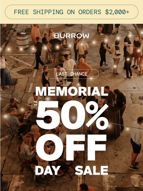 This is it. Final call for Memorial Day savings.