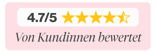 4,7/5 Sterne. Von Kundinnen bewertet