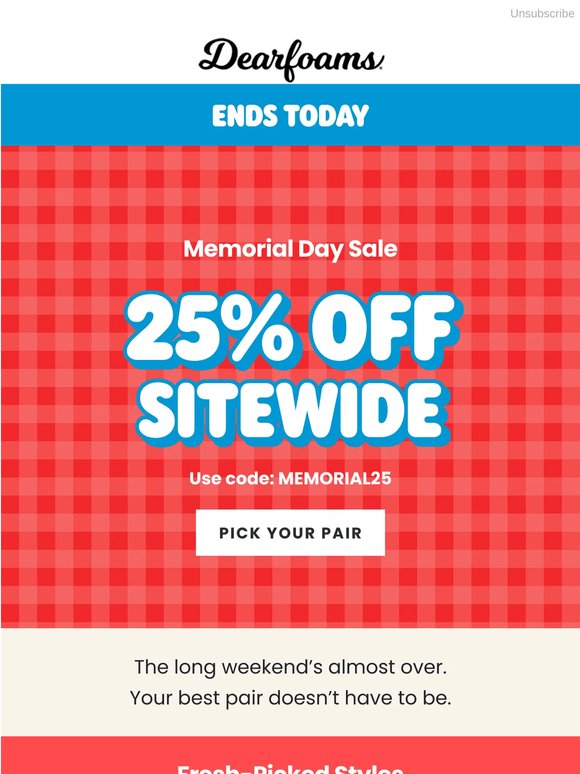 Last Day to Save: 20% Off Sitewide
