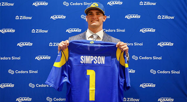 Rams QB Ty Simpson: 'It's a big advantage for me' to learn from Matthew Stafford, Davante Adams