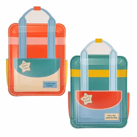 Schultasche Pappteller