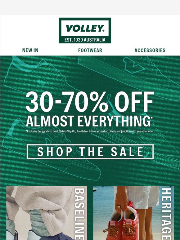 30-70% off. Almost everything.