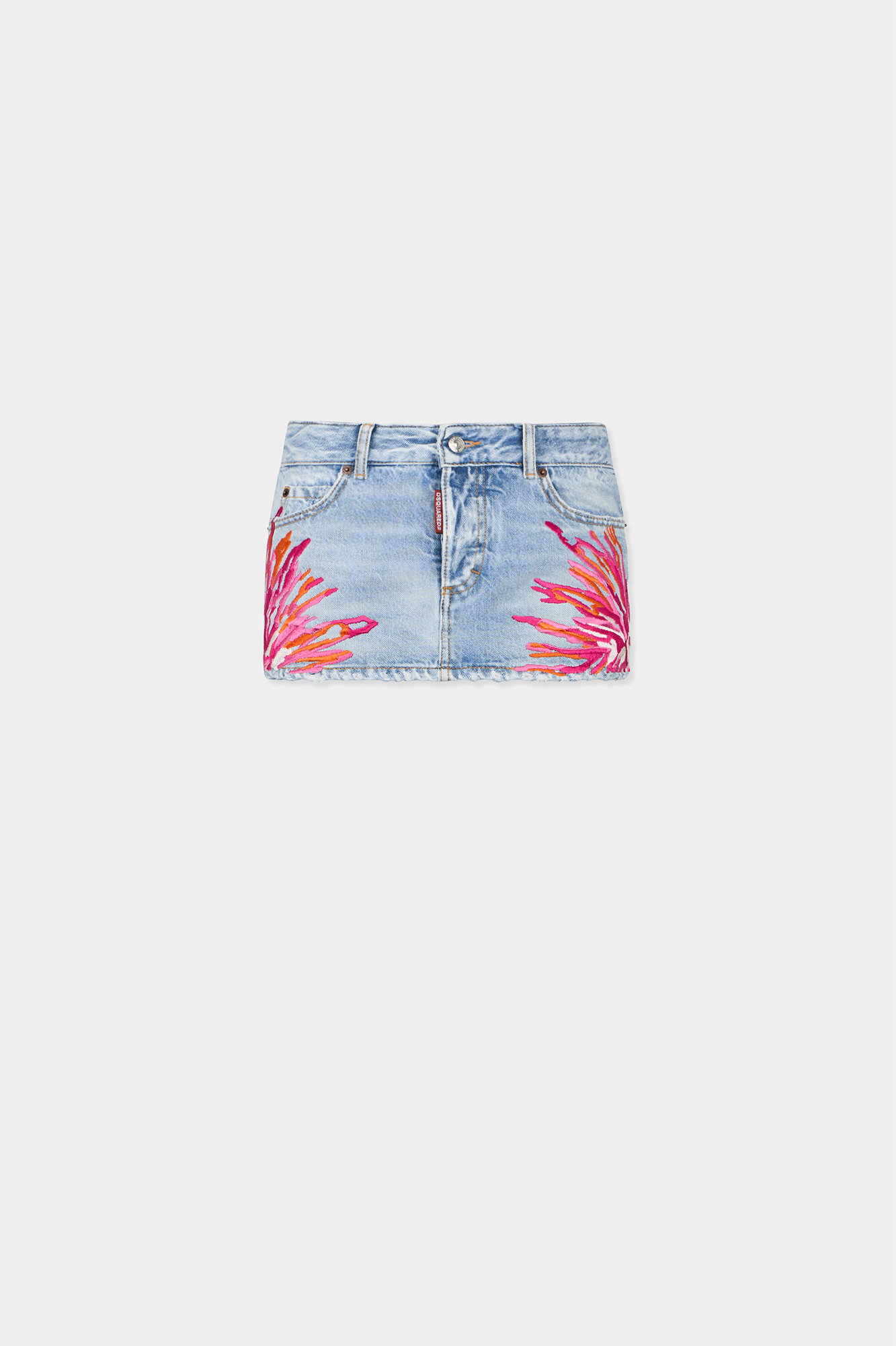 Light Clean Jean Mini Skirt