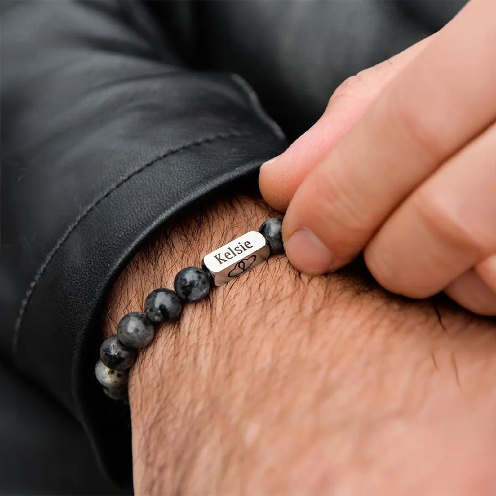 Men's Natural Bead Bracelet