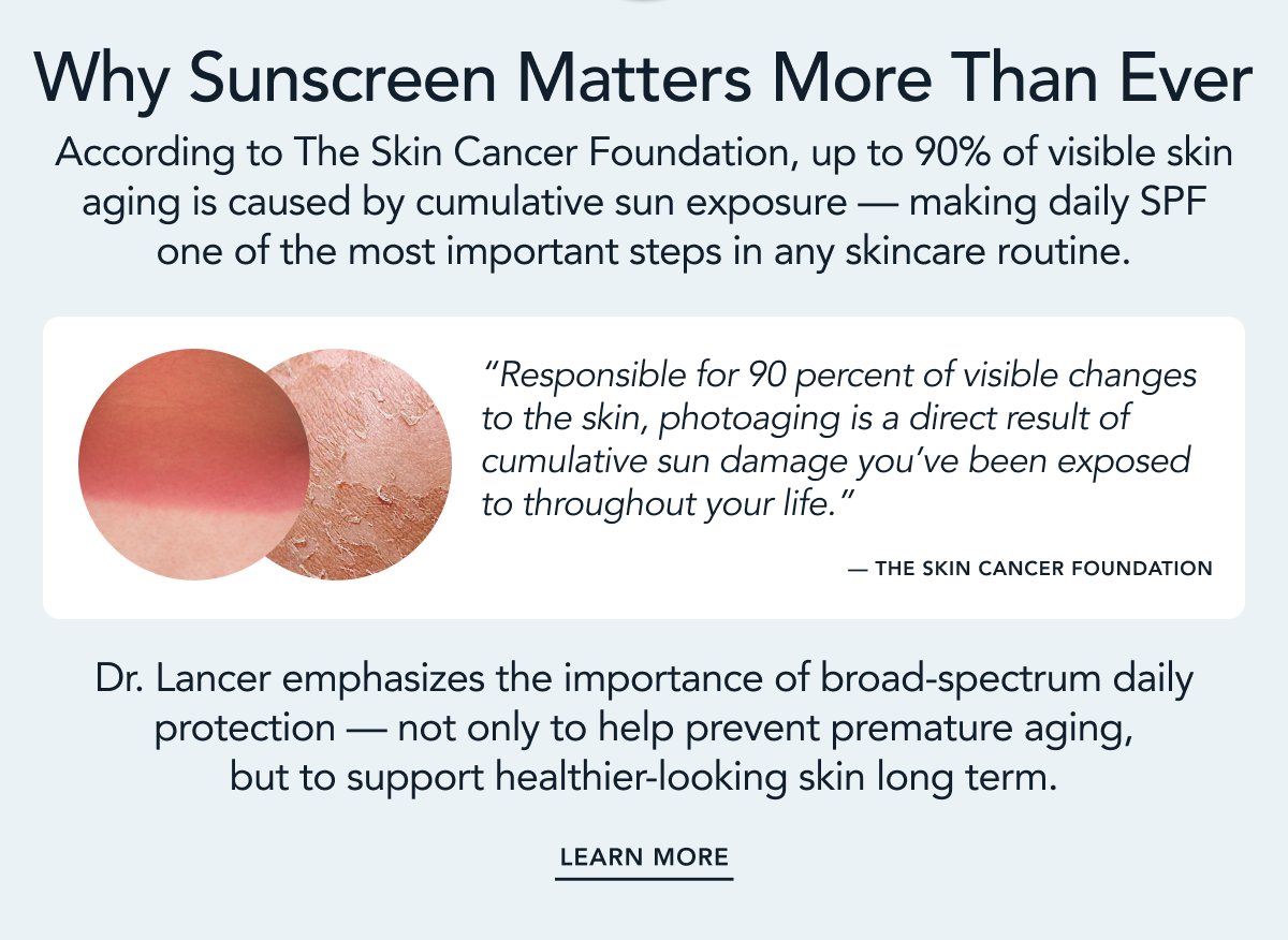 WHY SUNSCREEN MATTER MORE THAN EVER