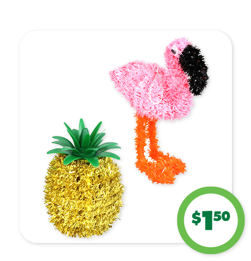 $1.50 3D Tinsel Décor