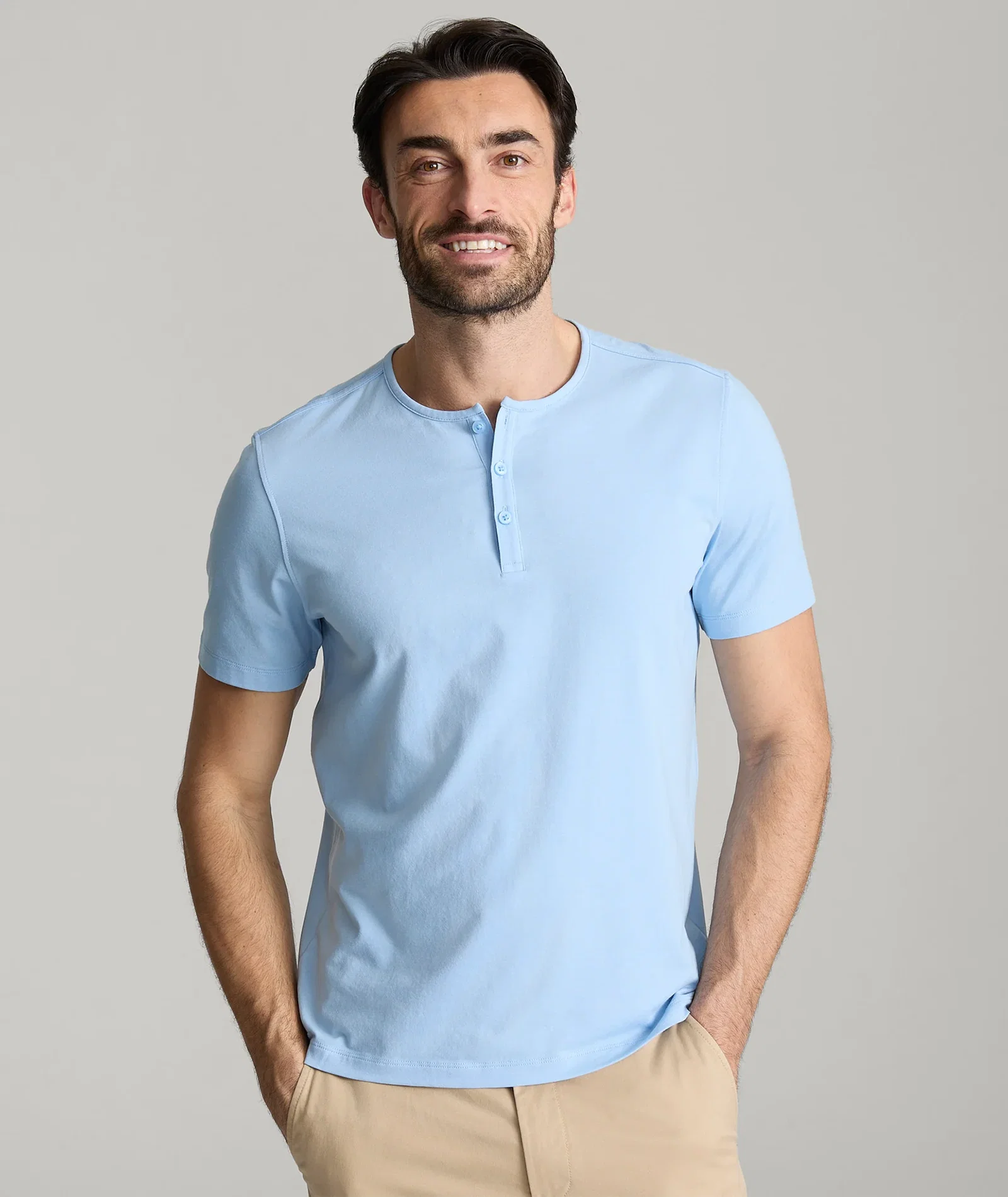 Image of EcoSoft™ Short-Sleeve Henley