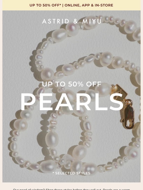 Pearls on Sale