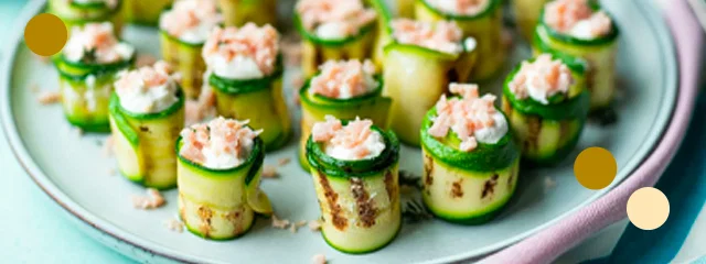Sushi di zucchine e Parmigiano Reggiano