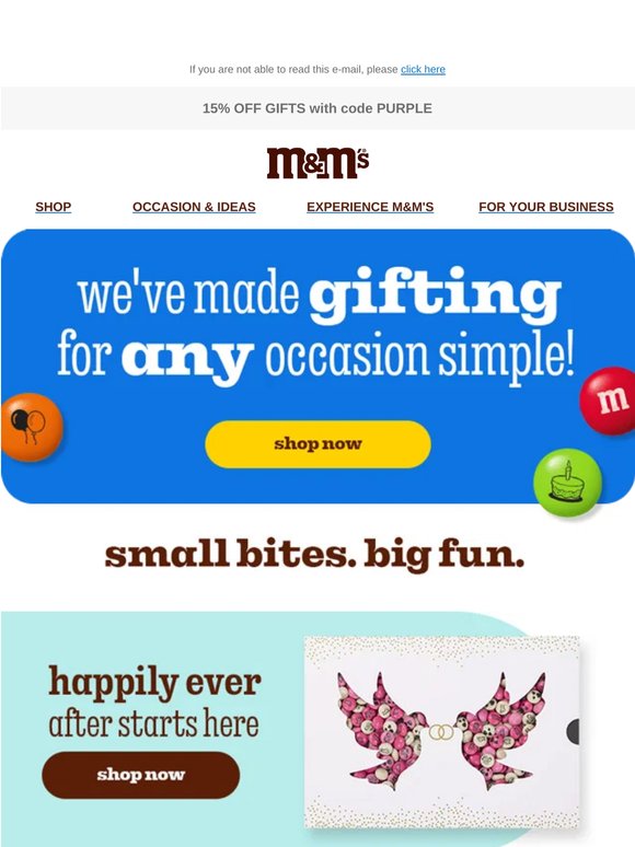 Just Because, 15% OFF Gifts!
