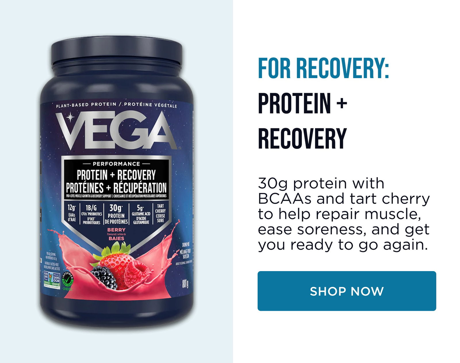 For recovery: Protein + Recovery