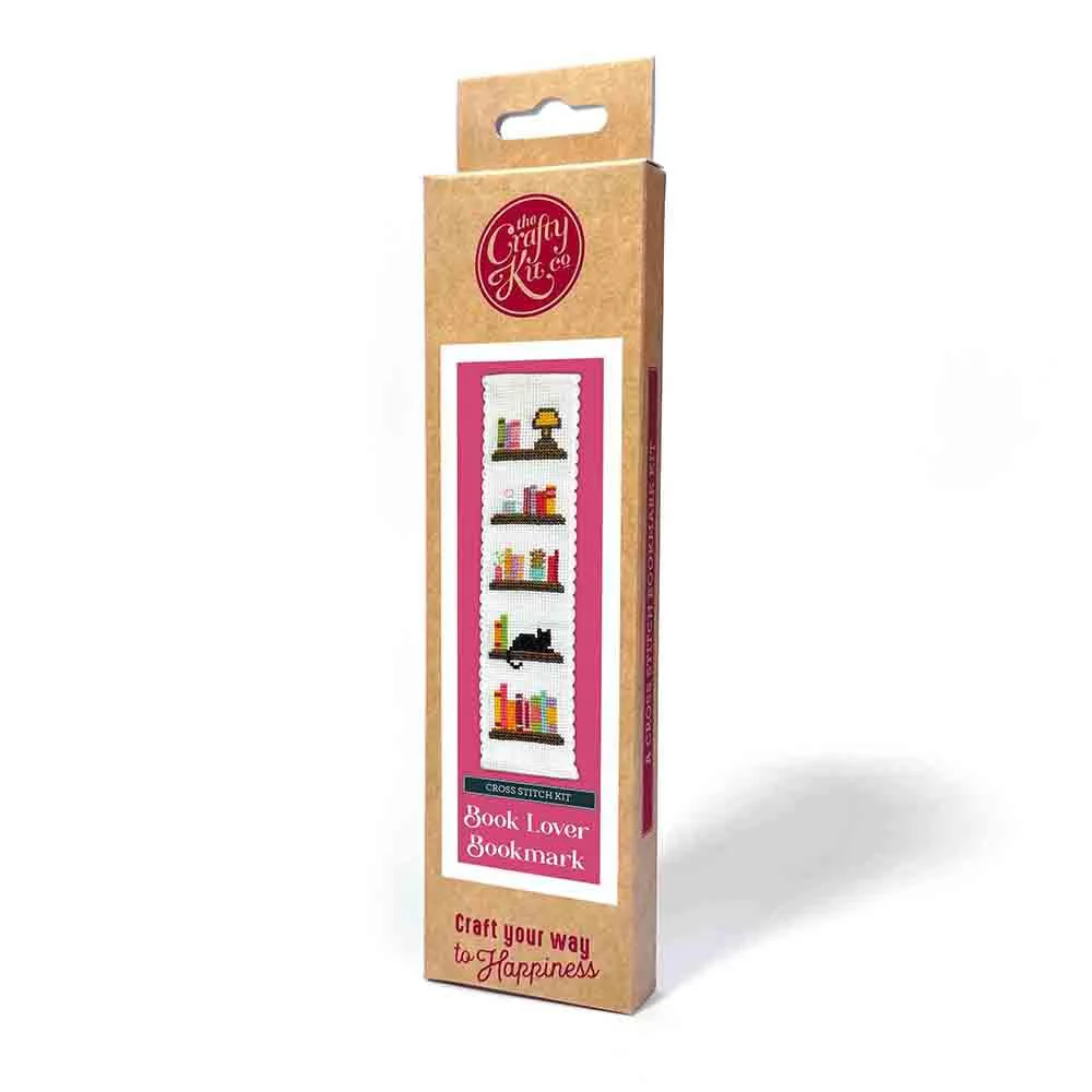 Image of Book Lover Cross Stitch Bookmark Kit - The Crafty Kit Co.